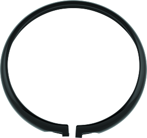 Bikers Choice Bikers Choice 5-3/4 Headlight Replacement Black Trim Ring - 666858