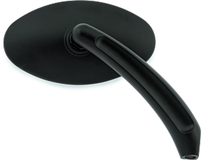 Bikers Choice Bikers Choice 65-Up Black Oval Mirrors Custom Pair - 488748
