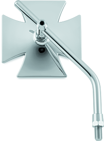 Bikers Choice Bikers Choice 65-Up Chrome Maltese Mirror Long Stem Each Custom - 488736