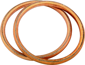 Bikers Choice Bikers Choice 66-84 Shovelhead Choice Round Copper Exhaust Gaskets Pr - 491252