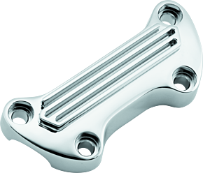 Bikers Choice Bikers Choice 74-Up Chrome Finned Handlebar Clamp With 1in. Bars - 489999