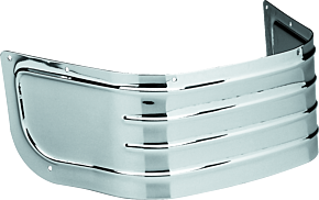 Bikers Choice Bikers Choice 80-13 FLH 86-06 FLST Chrome Ribbed Fender Skirt - 493399