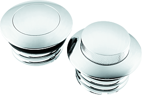 Bikers Choice Bikers Choice 82 Up W/Dual Cap Chrome Pop Up Billet Gas Cap Set - 493060