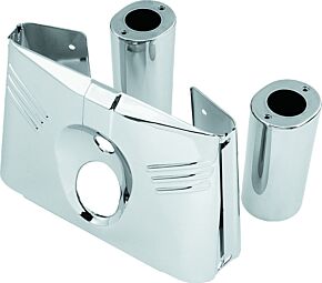Bikers Choice Bikers Choice 86-08 FLST Chrome 5 Piece Tin Fork Cover Kit - 491362
