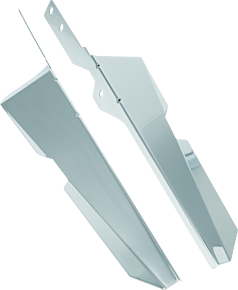 Bikers Choice Bikers Choice 86-13 FLST Chrome Wind Deflectors Replaces H-D 58125-90A - 488811