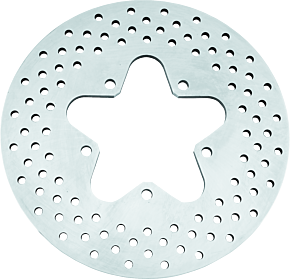 Bikers Choice Bikers Choice 86-99 FLT Stock Replacement Rear Brake Rotor Drilled Steel H-D 40936-86 - 489849
