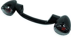 Bikers Choice Bikers Choice 91-08 Touring 86-17 FLST Narrow Black Rear Turn Signal Bar Kit W/Smoke Lens - 491159