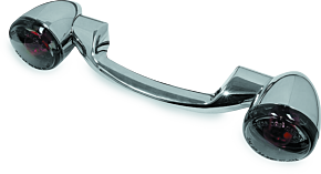 Bikers Choice Bikers Choice 91-08 Touring 86-17 FLST Narrow Chrome Rear Turn Signal Bar Kit W/Smoke Lens - 491158