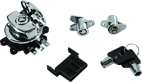 Bikers Choice Bikers Choice 99-13 Road King With Hard Bags Chrome Saddlebag Lock Kit - 483292