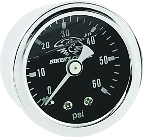Bikers Choice Bikers Choice Black Face Liquid Filled Oil Pressure Gauge 0-60 Psi 1/8 NPT - 210079