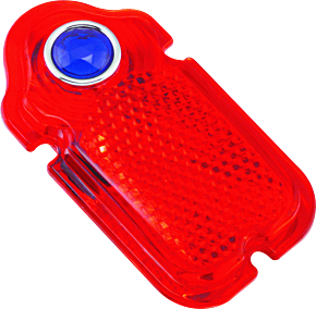 Bikers Choice Bikers Choice Blue Dot Taillight Lens 47-54 Tombstone Replaces H-D 68090-47 - 410300