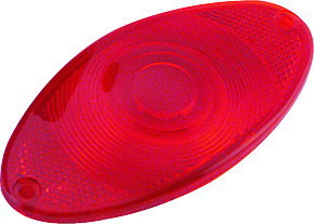 Bikers Choice Bikers Choice Cat Eye Taillight Replacement Lens Red - 490175
