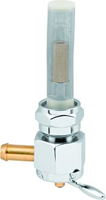 Bikers Choice Bikers Choice Chrome Hex Petcock 22MM Left Outlet - 489640