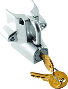 Bikers Choice Bikers Choice Chrome Motorcycle Helmet Lock Fits 7/8 - 1 1/4 Tubing - 492970