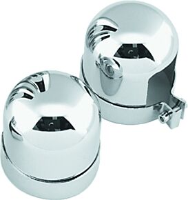 Bikers Choice Bikers Choice Chrome Shock Absorber Top Dome Covers - 490840