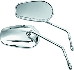 Bikers Choice Bikers Choice Chrome Tapered Long Stem Mirrors Pr - 482006