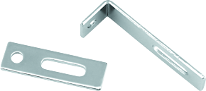 Bikers Choice Bikers Choice Flat Chrome Exhaust Support Bracket 7/8 X 3 Inch Universal Custom - 492825