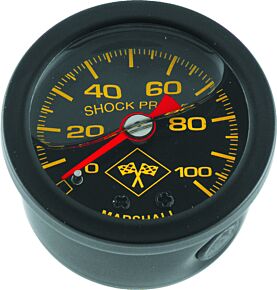 Bikers Choice Bikers Choice Marshall Liquid Filled Shock Proof Gauge Black Bezel with Midnight Series Face Style - 496460