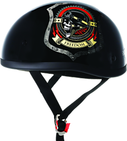 Bikers Choice Bikers Choice Original Freedom Helmet, Black, 2XL - 649511