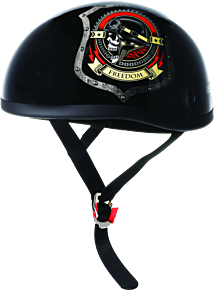 Bikers Choice Bikers Choice Original Freedom Helmet, Black, XL - 649510