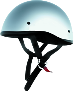 Bikers Choice Bikers Choice Original Helmet, Chrome, XL - 646624