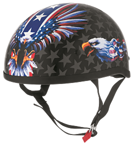 Bikers Choice Bikers Choice Original Lethal Threat US Flame Eagle, Black/Blue, XL - 646990