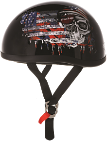 Bikers Choice Bikers Choice Original Live To Ride Helmet, Black, S - 649513