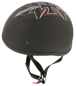 Bikers Choice Bikers Choice Original Street Rods Helmet, Flat Black, XS - 646700