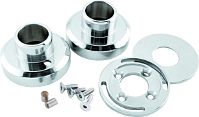 Bikers Choice Bikers Choice Polished Stainless Steel Hidden External Fork Stop Kit Custom - 493224