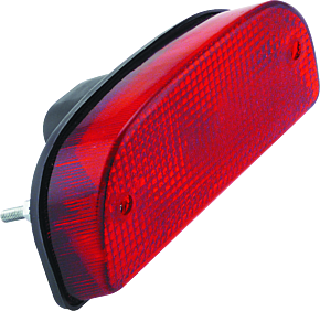 Bikers Choice Bikers Choice Replacement Custom Fatbob Rear Taillight W/Red Lens - 491307