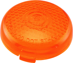 Bikers Choice Bikers Choice Replacement Honeycomb Amber Lens For LED Bullet Turn Signal - 489866