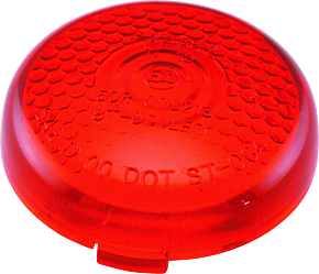 Bikers Choice Bikers Choice Replacement Honeycomb Red Lens For LED Bullet Turn Signal - 489867
