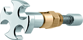 Bikers Choice Bikers Choice S / S B-E-G Chrome Cross Enrichener With Chrome Cross Knob - 482767
