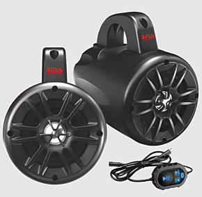 BOSS AUDIO Boss Audio Systems Marine 4in Waketower Speaker / Bluetooth Weatherproof - BM40AMPBT