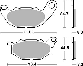 Brembo OE Powersports Brembo OE Powersports Brembo OE 16-17 Yamaha MT-25 250cc Sinter Brake Pad - Front - 07YA52SA