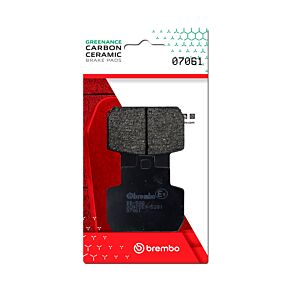Brembo OE Powersports Brembo OE Powersports Brembo OE Gilera Fuoco/Piaggio X8/Piaggio X9 Carbon Ceramic Brake Pad - Rear - 07061