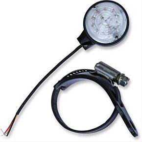 BURLY BRAND Burly Brand LED Turn Signals Fork Mount Universal - Black/Amber - B13-2504B