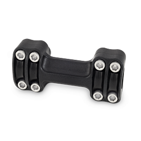 BURLY BRAND Burly Brand Reaper Riser Clamp 1-1/2in Tall for 1in Bar, One Piece - Texture Black - B12-8013TB