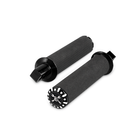 BURLY BRAND Burly Brand Universal Hawk Footpeg Set Billet - Black Machined - B13-1123BM