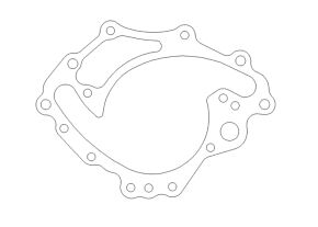 Cometic Gasket Cometic Gasket Cometic Ford 302/351W Windsor V8 .018in AFM Water Pump Cover Plate Gasket - SVO - C5663-018