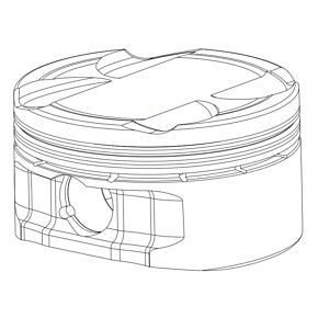 CP Pistons CP Pistons 21-22 Kawasaki KX250F 14.5:1 78mm STD Bore x52.2mm Stroke 249cc Piston Kit - MX3064