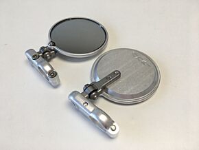CRG Constructors CRG Constructors CRG Hindsight Folding 3 in. Round Bar-End Mirror Left - Silver - HSLS-201-L