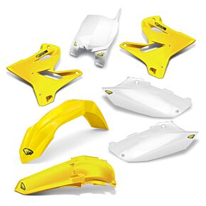 Cycra Cycra 05-14 Yamaha YZ125/250 Powerflow Full Body Kit - Light Gold/White - 1CYC-9315-66W