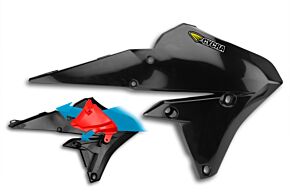 Cycra Cycra 14-19 Yamaha WR250F-450F/YZ250-450FX Powerflow Radiator Shrouds - Black - 1CYC-1779-12