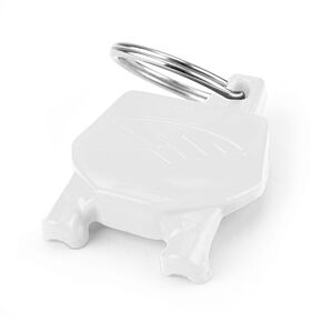 Cycra Cycra Key Ring with Number Plate - White - 1CYC-0002-42