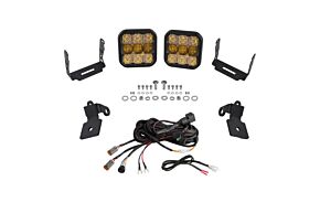 Diode Dynamics Diode Dynamics 20-Present Polaris RZR A-Pillar LED Pod Kit SS5 Pro - Yellow Combo - DD7642