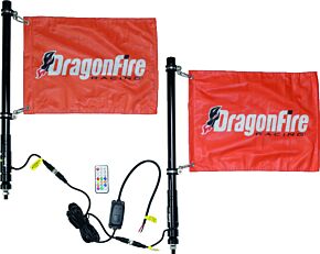 DragonFire Racing DragonFire Racing 2Ft Spiral Led Whip - Black - 522806