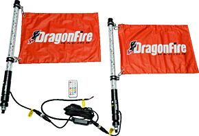 DragonFire Racing DragonFire Racing 2Ft Spiral Led Whip- Clear- sold in pairs - 522803