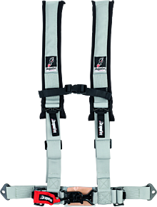 DragonFire Racing DragonFire Racing Harness- H-Style- 4-Point- 2in Buckle- Grey - 521274