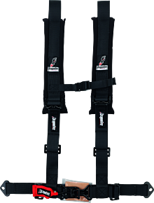 DragonFire Racing DragonFire Racing Harness- H-Style- 4-Point- 2in Youth- Black - 520872